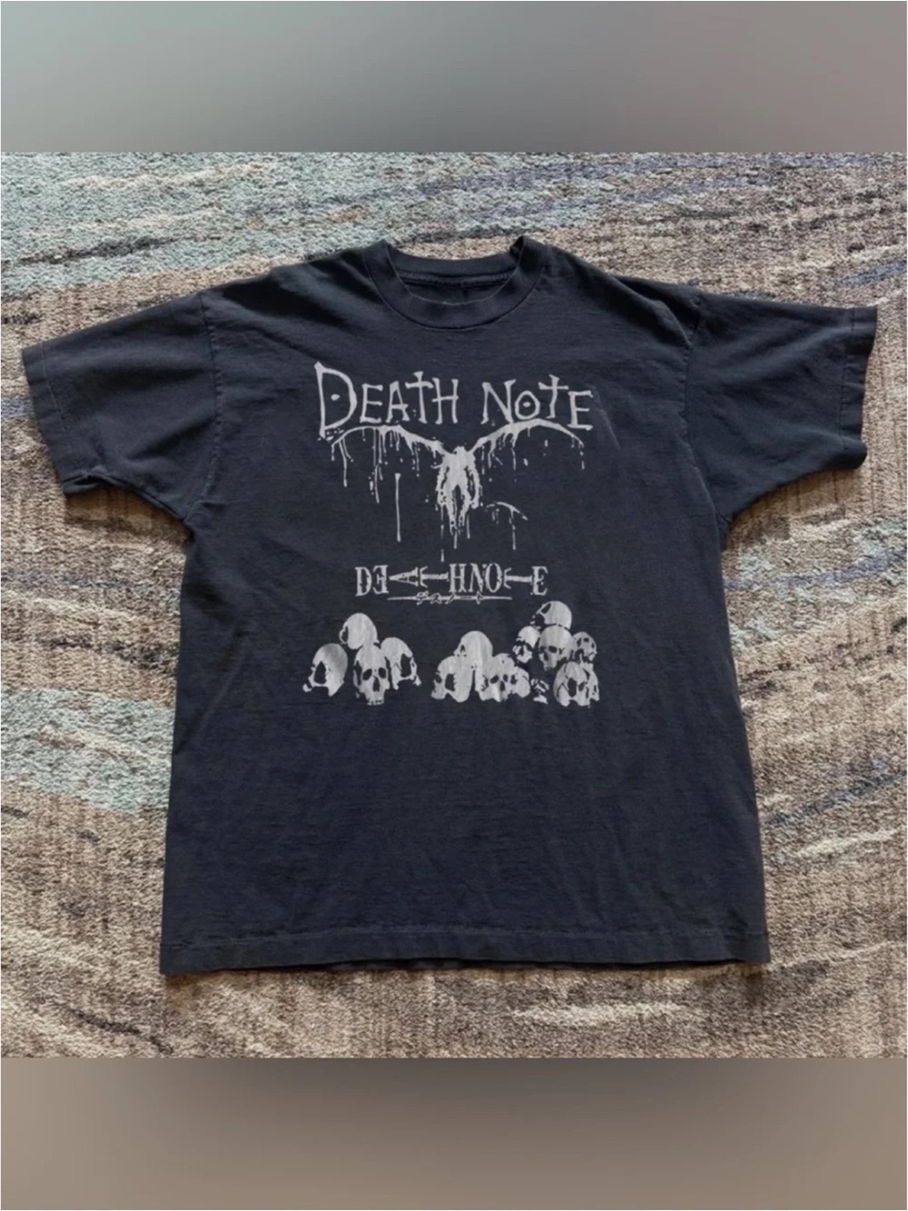 Gildan Death Note Graphic Black T-Shirt oversized unisex